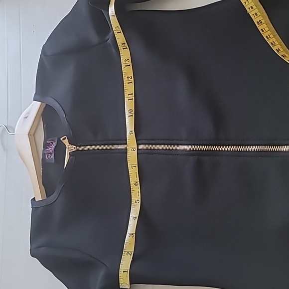 Hot Miami Style Top Exposed Front Zip SZ M - Picture 7 of 8